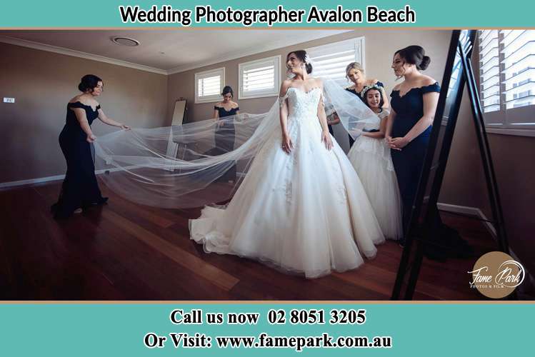 Photo of the Bride and the secondary sponsor preparing Avalon Beach NSW 2107