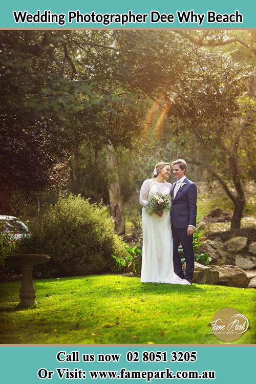 Photo of the Bride and the Groom at the garden Dee Why Beach NSW 2099