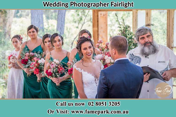 Photo of the Bride and the Groom at the matrimony Fairlight NSW 2094