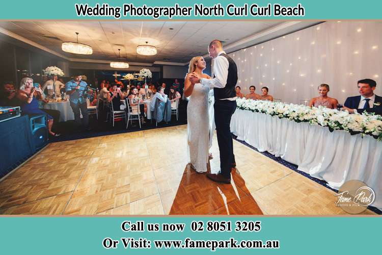 Photo of the Bride and the Groom dancing North Curl Curl Beach NSW 2099